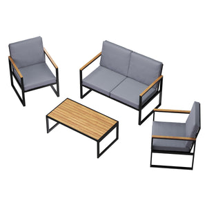 Lounge HAMILTON grau/schwarz