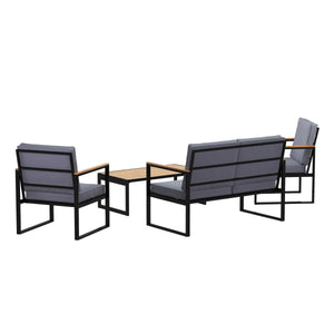 Lounge HAMILTON grau/schwarz