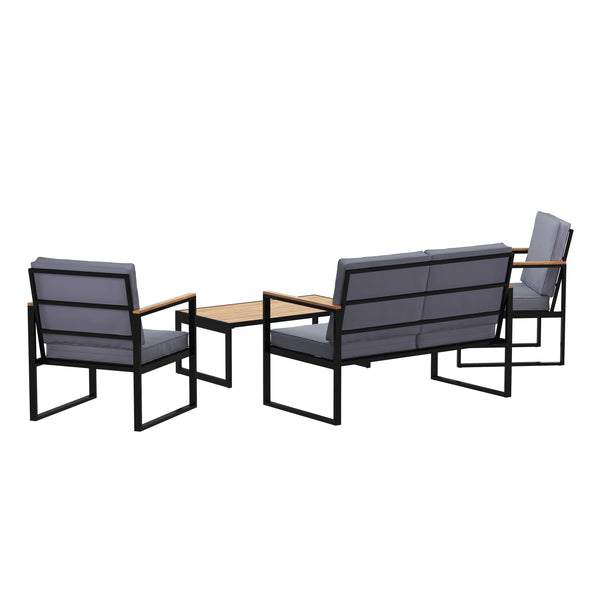 Lounge HAMILTON grau/schwarz