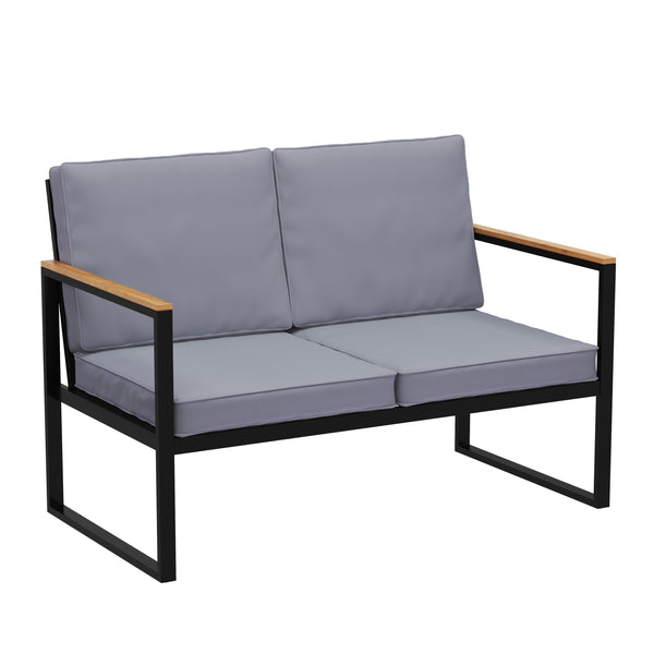 Lounge HAMILTON grau/schwarz