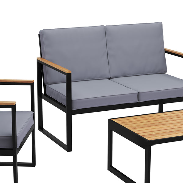 Lounge HAMILTON grau/schwarz