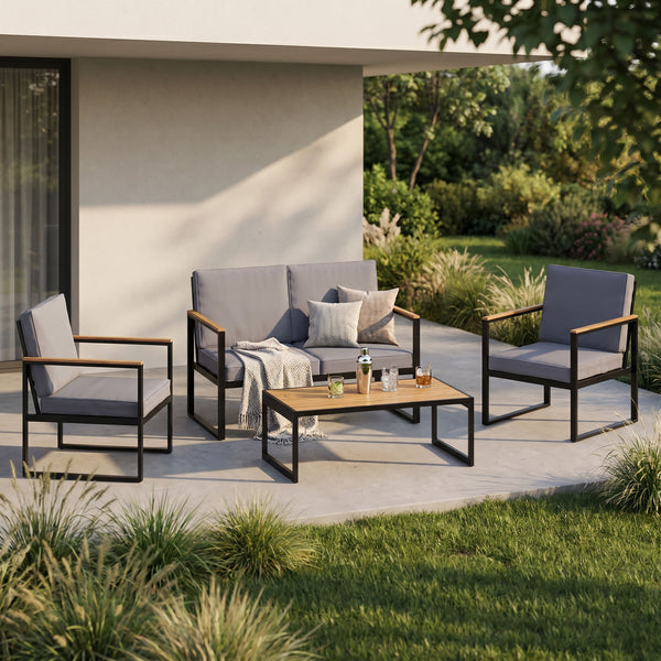 Lounge HAMILTON grau/schwarz