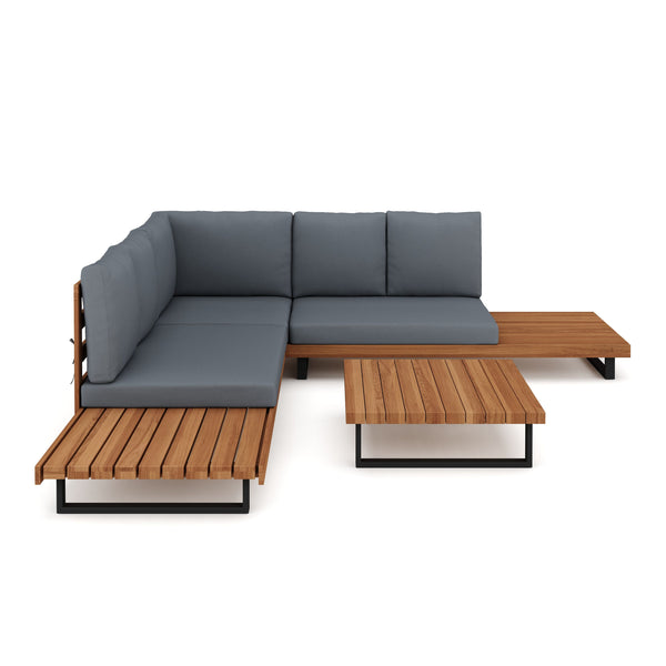 Lounge Holz ALCAZAR natur/anthrazit