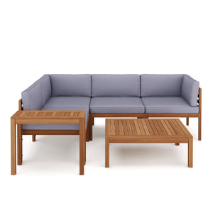 Lounge Holz ALTEA natur/grau
