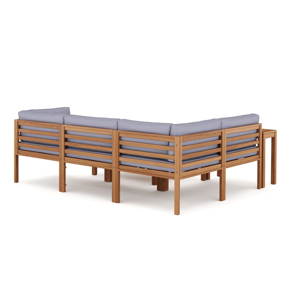 Lounge Holz ALTEA natur/grau