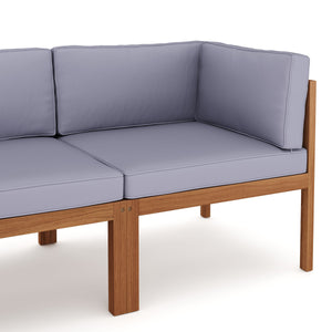 Lounge Holz ALTEA natur/grau