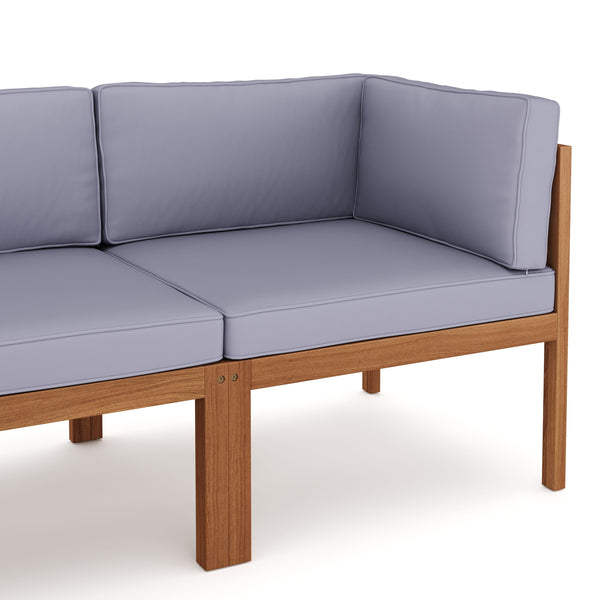 Lounge Holz ALTEA natur/grau