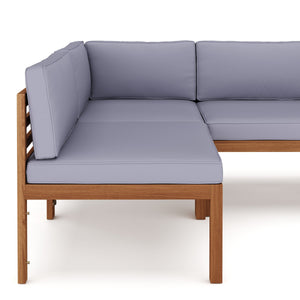 Lounge Holz ALTEA natur/grau