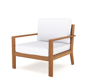 Lounge Holz BIBIONE natur/weiss
