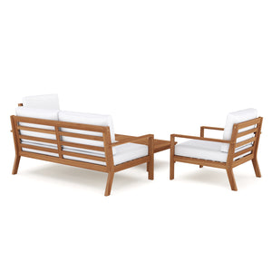 Lounge Holz BIBIONE natur/weiss