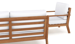 Lounge Holz BIBIONE natur/weiss