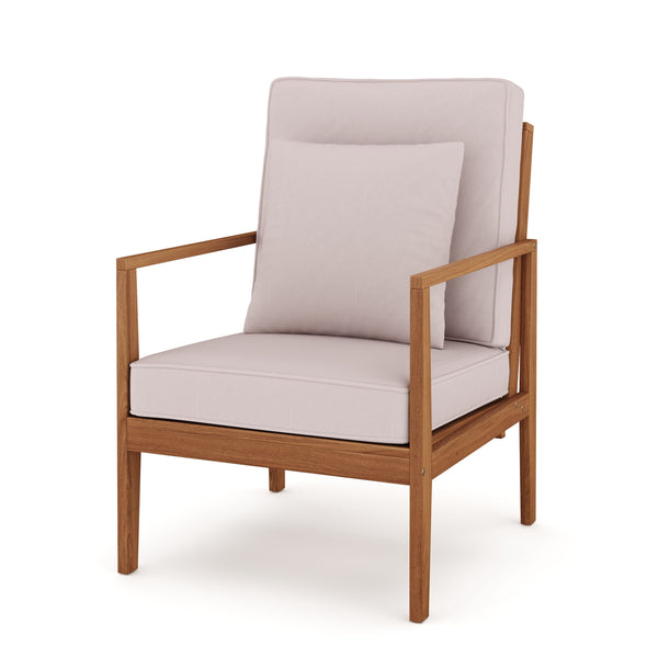 Lounge Holz PADUA natur/taupe