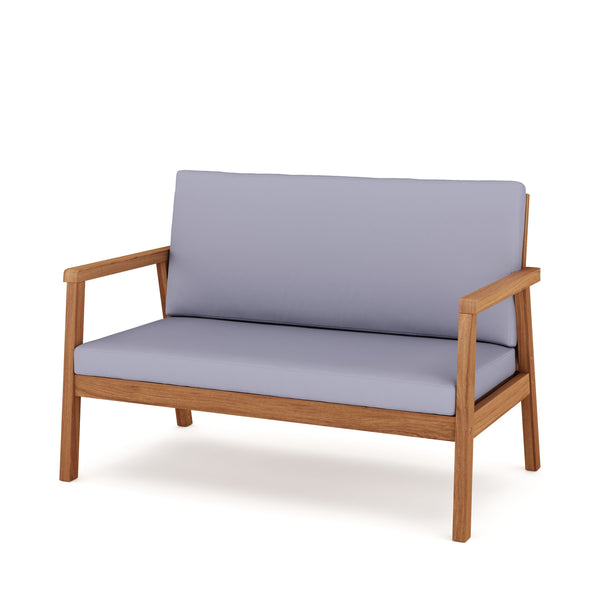 Lounge Holz PARMA natur/grau