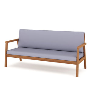 Lounge Holz PARMA natur/grau