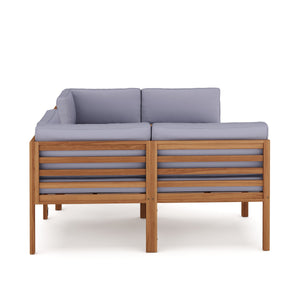 Lounge Holz TARIFA natur/grau
