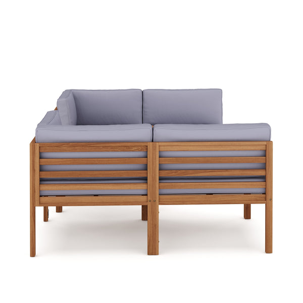 Lounge Holz TARIFA natur/grau