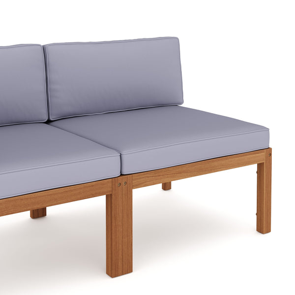 Lounge Holz TARIFA natur/grau