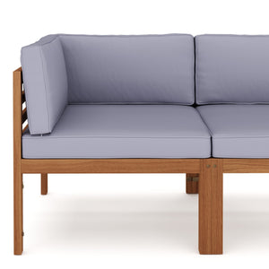 Lounge Holz TARIFA natur/grau