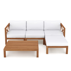 Lounge Holz TOLEDO nature/creme