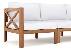 Lounge Holz TOLEDO nature/creme