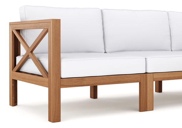 Lounge Holz TOLEDO nature/creme