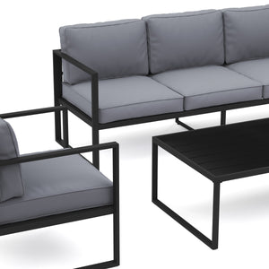 Lounge LUANDA schwarz/anthrazit