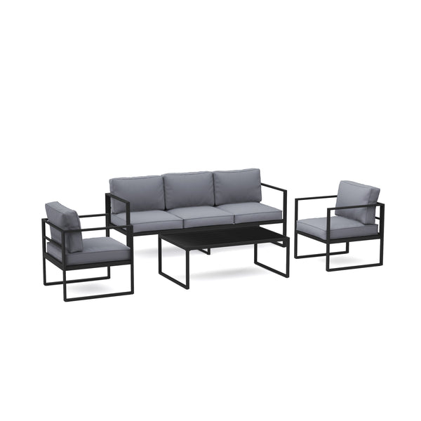 Lounge LUANDA schwarz/anthrazit
