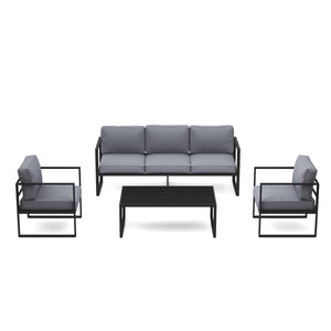 Lounge LUANDA schwarz/anthrazit