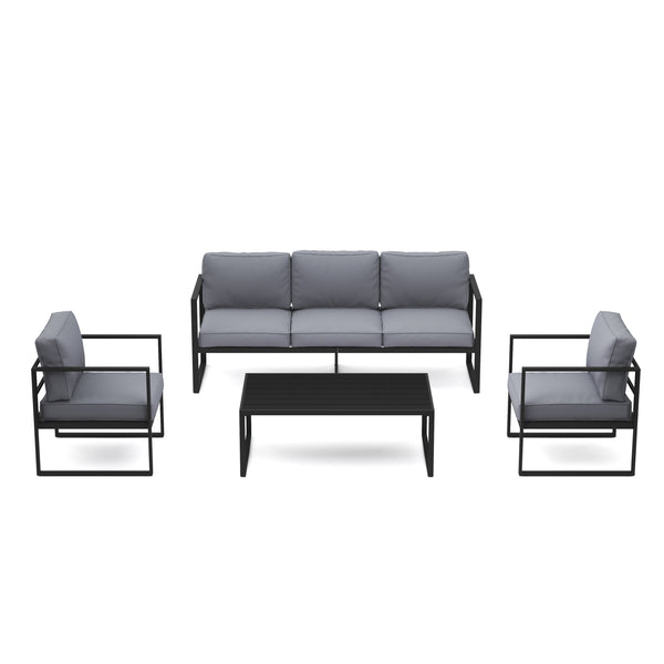Lounge LUANDA schwarz/anthrazit