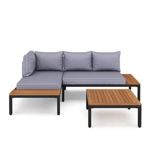 Lounge MAILA natur/grau