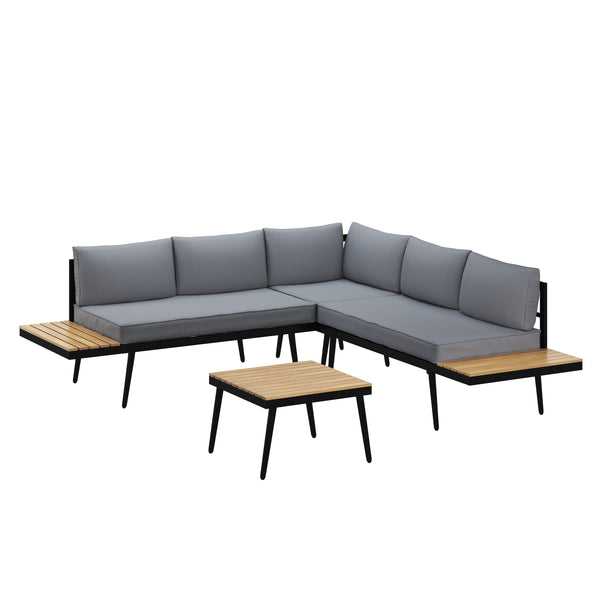 Lounge MANITOBA anthrazit/schwarz