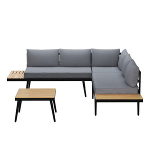 Lounge MANITOBA anthrazit/schwarz