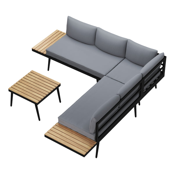 Lounge MANITOBA anthrazit/schwarz