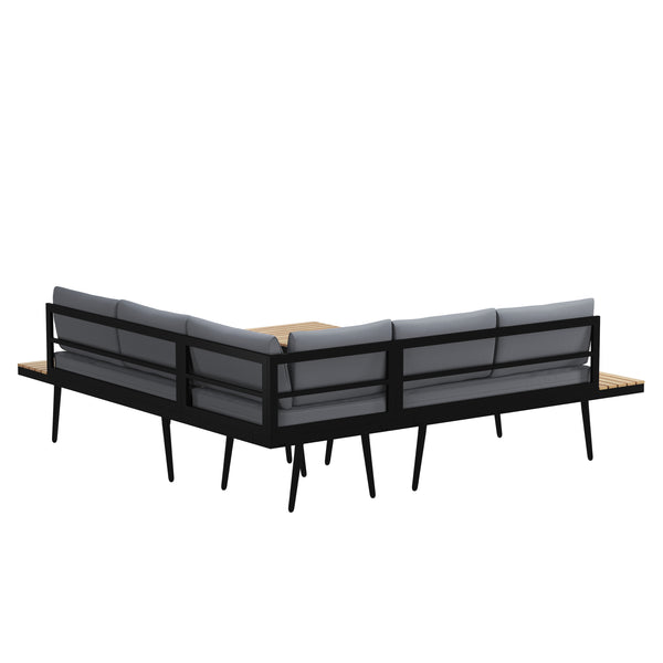 Lounge MANITOBA anthrazit/schwarz