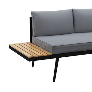 Lounge MANITOBA anthrazit/schwarz