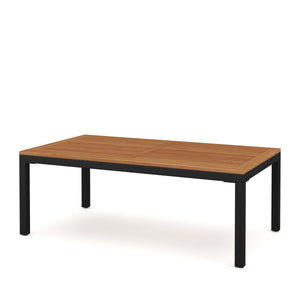 Lounge Holz MARLA schwarz/natur/grau