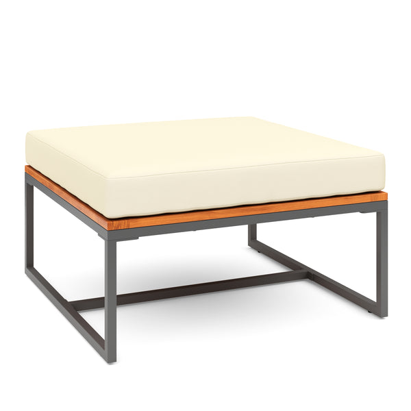 Lounge Holz MAVIS schwarz/natur/creme