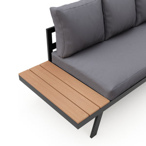 Lounge PHILOMEA anthrazit/schwarz
