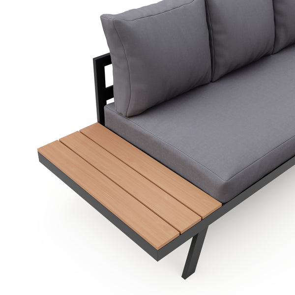 Lounge PHILOMEA anthrazit/schwarz