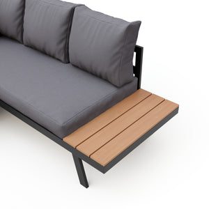 Lounge PHILOMEA anthrazit/schwarz