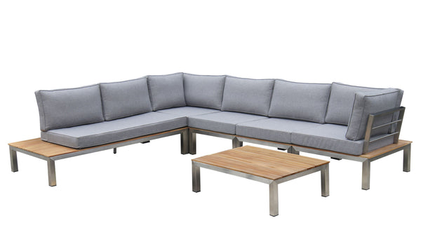 Lounge PORTOFINO 6-Sitzer grau