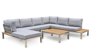 Lounge PORTOFINO 7-Sitzer grau