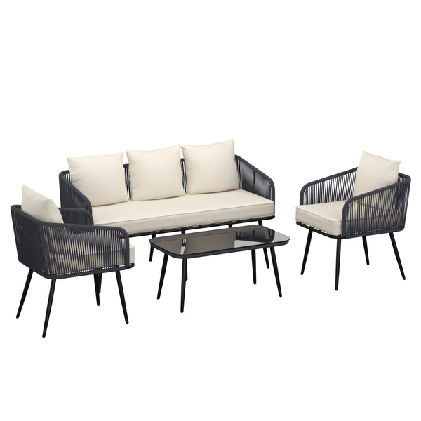 Lounge ROCCA hellgrau/beige