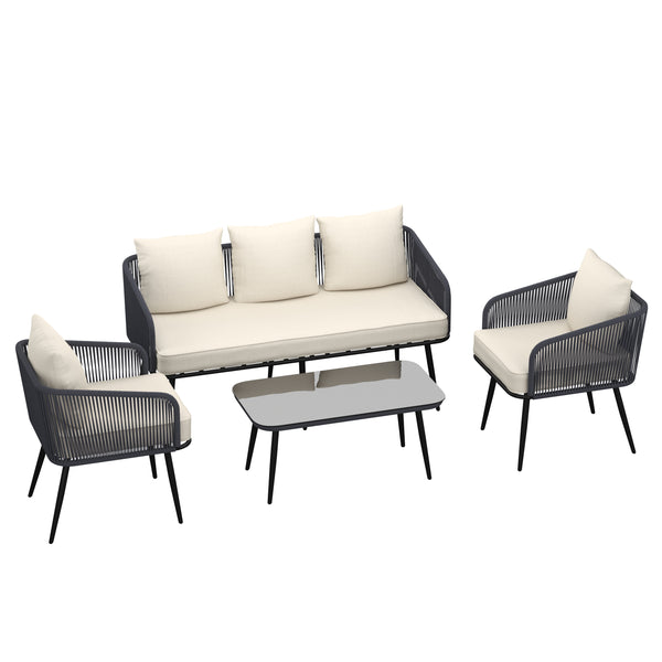 Lounge ROCCA hellgrau/beige