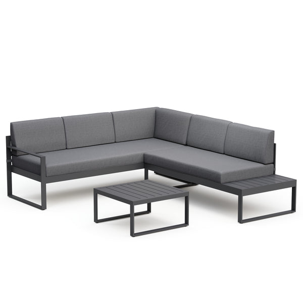 Lounge ROKSOLANA anthrazit/schwarz
