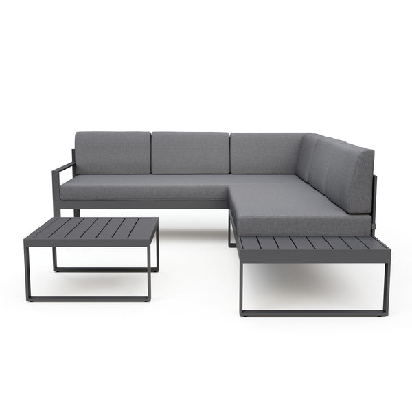 Lounge ROKSOLANA anthrazit/schwarz