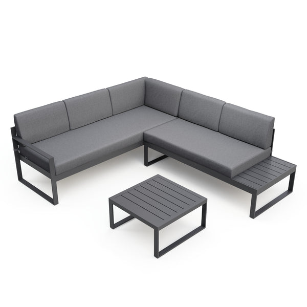 Lounge ROKSOLANA anthrazit/schwarz