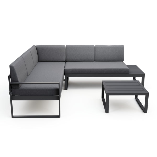 Lounge ROKSOLANA anthrazit/schwarz