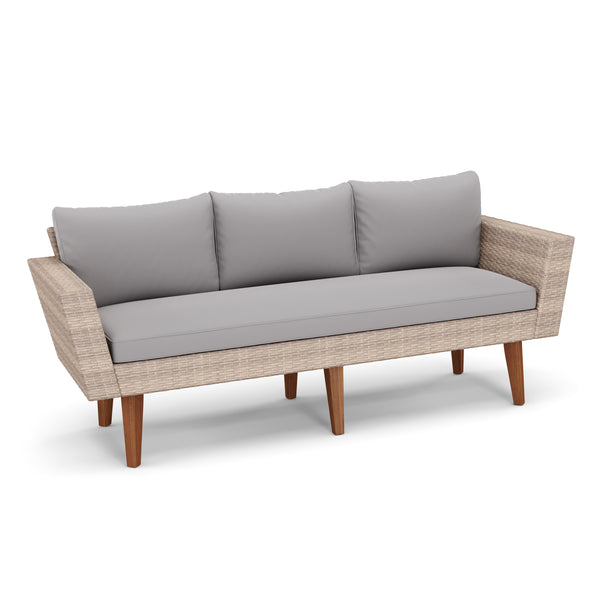 Lounge Rattan EVORA beige/grau