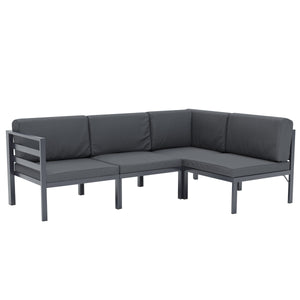 Lounge SAMBIA 4-teilig anthrazit